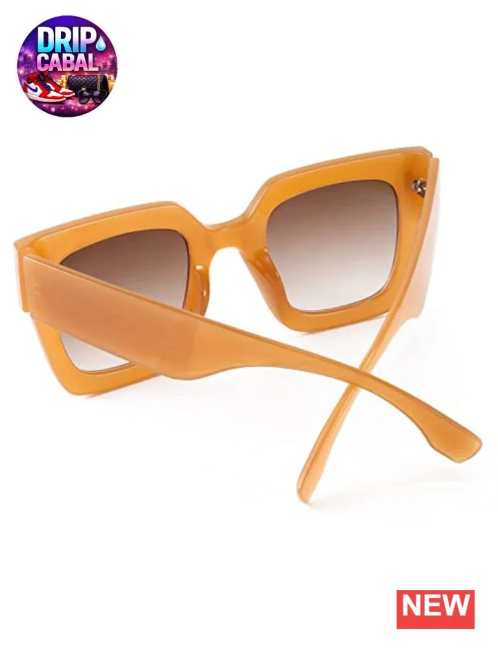 Vintage Oversized Square Sunglasses for Women UV400 Retro Fashion Shades